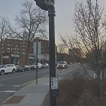 Damaged Sign at 1417 Beacon St