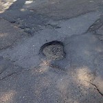 Pothole at 14 Irving St