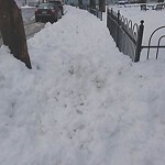 Unshoveled/Icy Sidewalk at 215 Cypress St