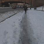 Unshoveled/Icy Sidewalk at 245 River Rd