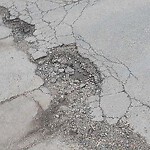 Pothole at 2 Linden St