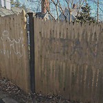 Graffiti at 64 Gardner Rd