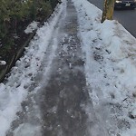 Unshoveled/Icy Sidewalk at 156 Dean Rd