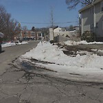 Unshoveled/Icy Sidewalk at 25 Sheafe St, Chestnut Hill