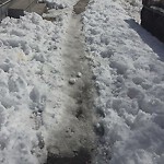 Unshoveled/Icy Sidewalk at 139 Mason Ter