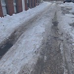 Unshoveled/Icy Sidewalk at 12 Dean Rd