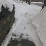 Unshoveled/Icy Sidewalk at 640 Newton St, Chestnut Hill