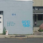 Graffiti at 63 River Road Brookline